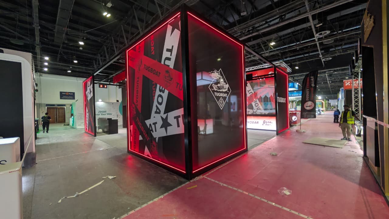 Tugboat Cube Pavilion Structure fabricated by Infinity Exhibit